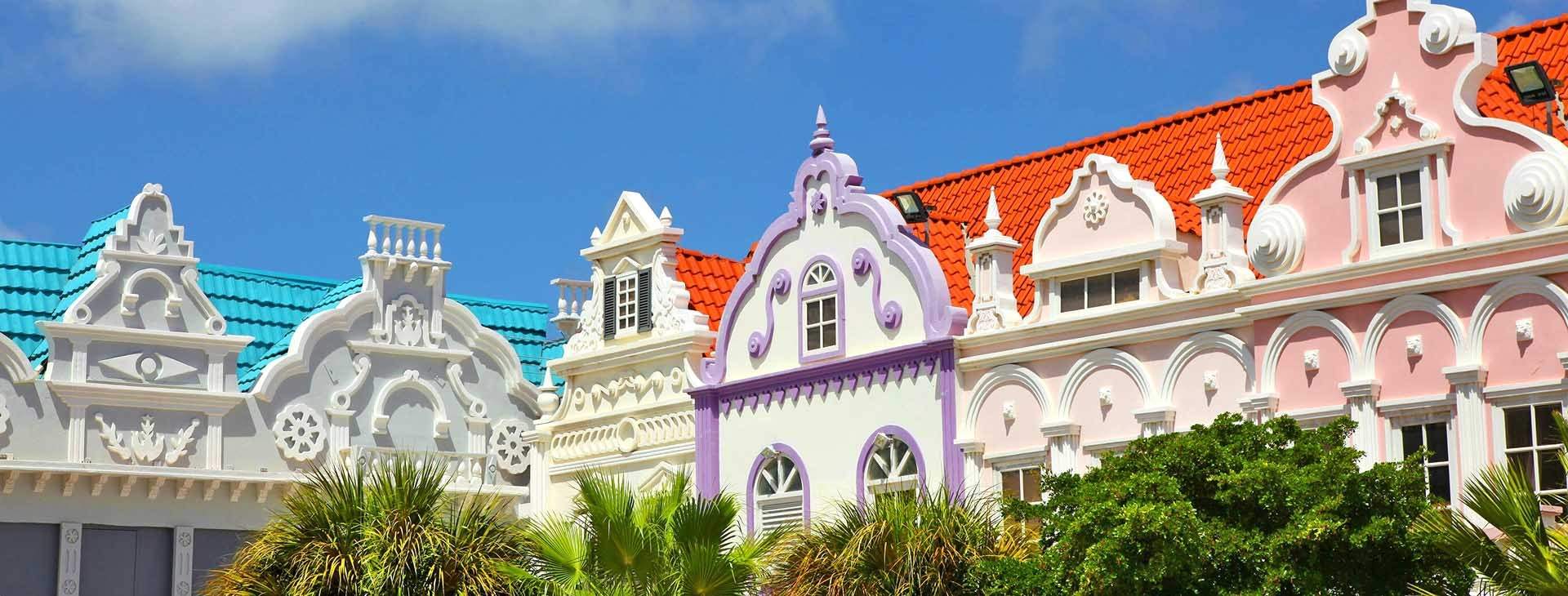 Shop in the colorful downtown of Oranjestad, capital of Aruba