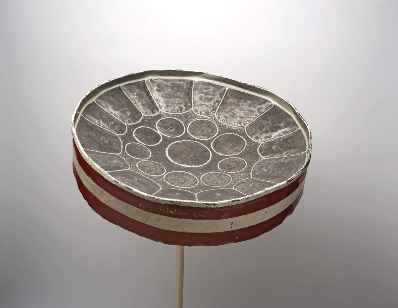 Steelpan on display