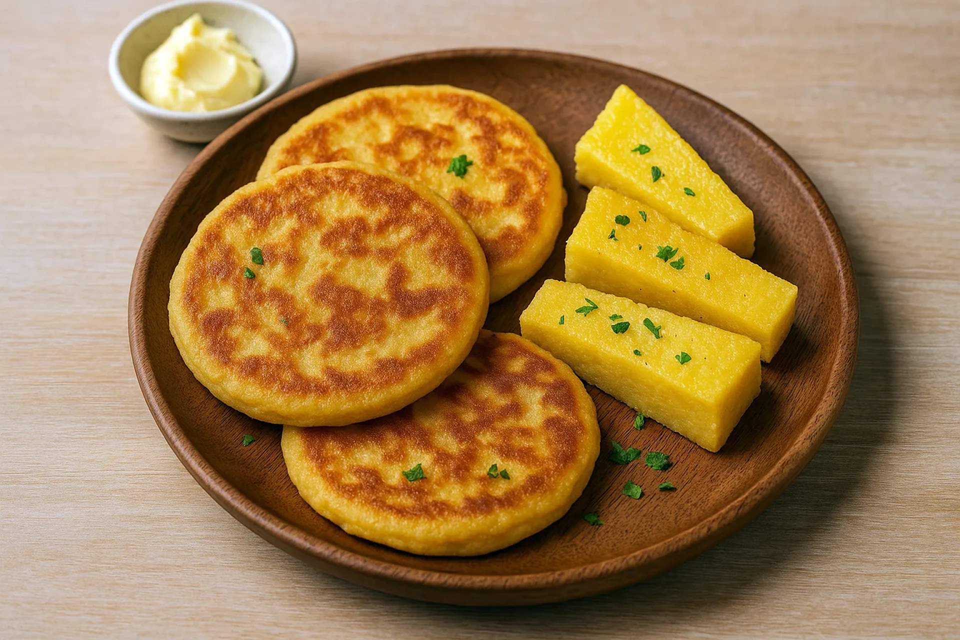 Traditional Curacao food funchi