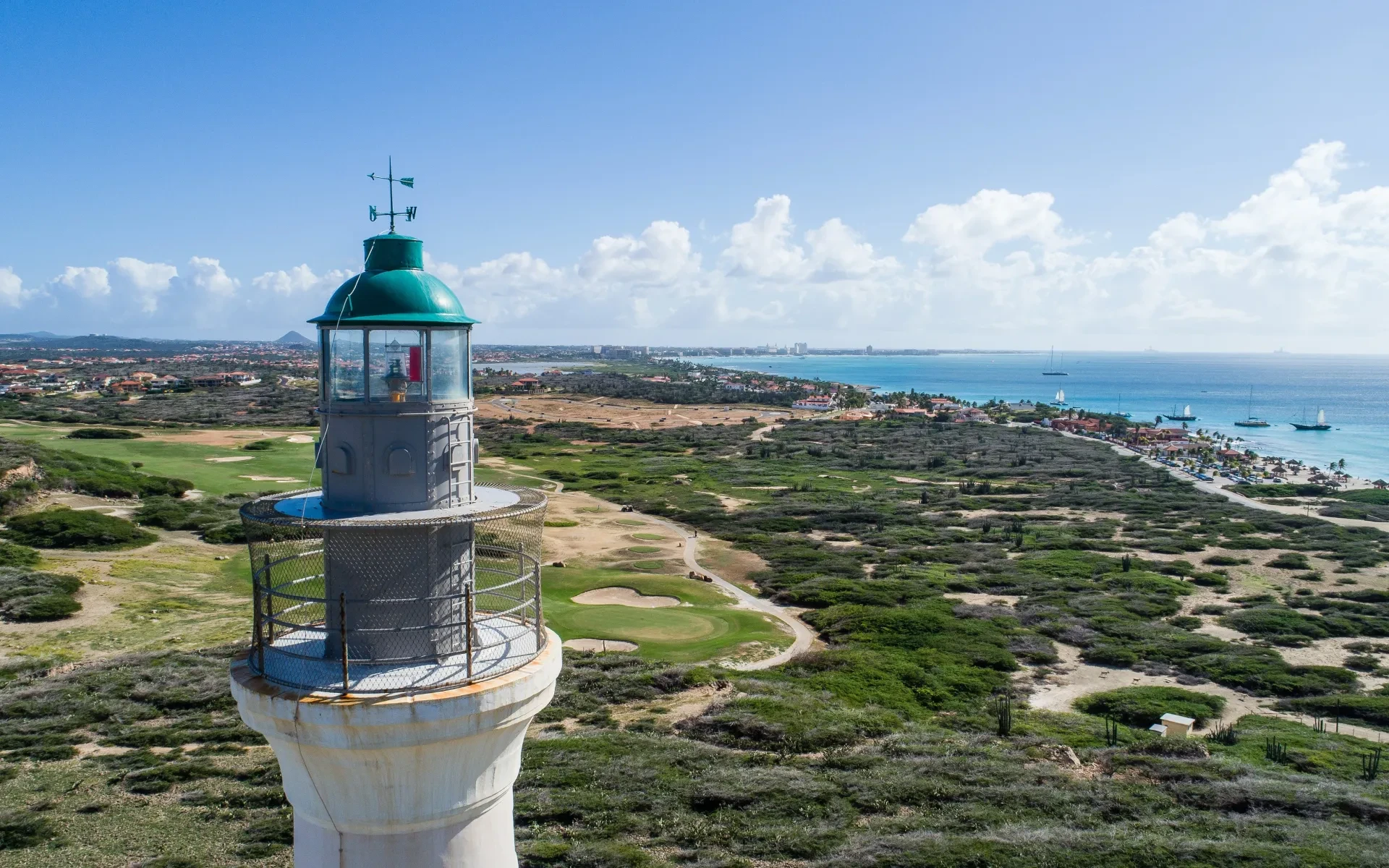 California Lighthouse and the panoramic view of Aruba in 2025