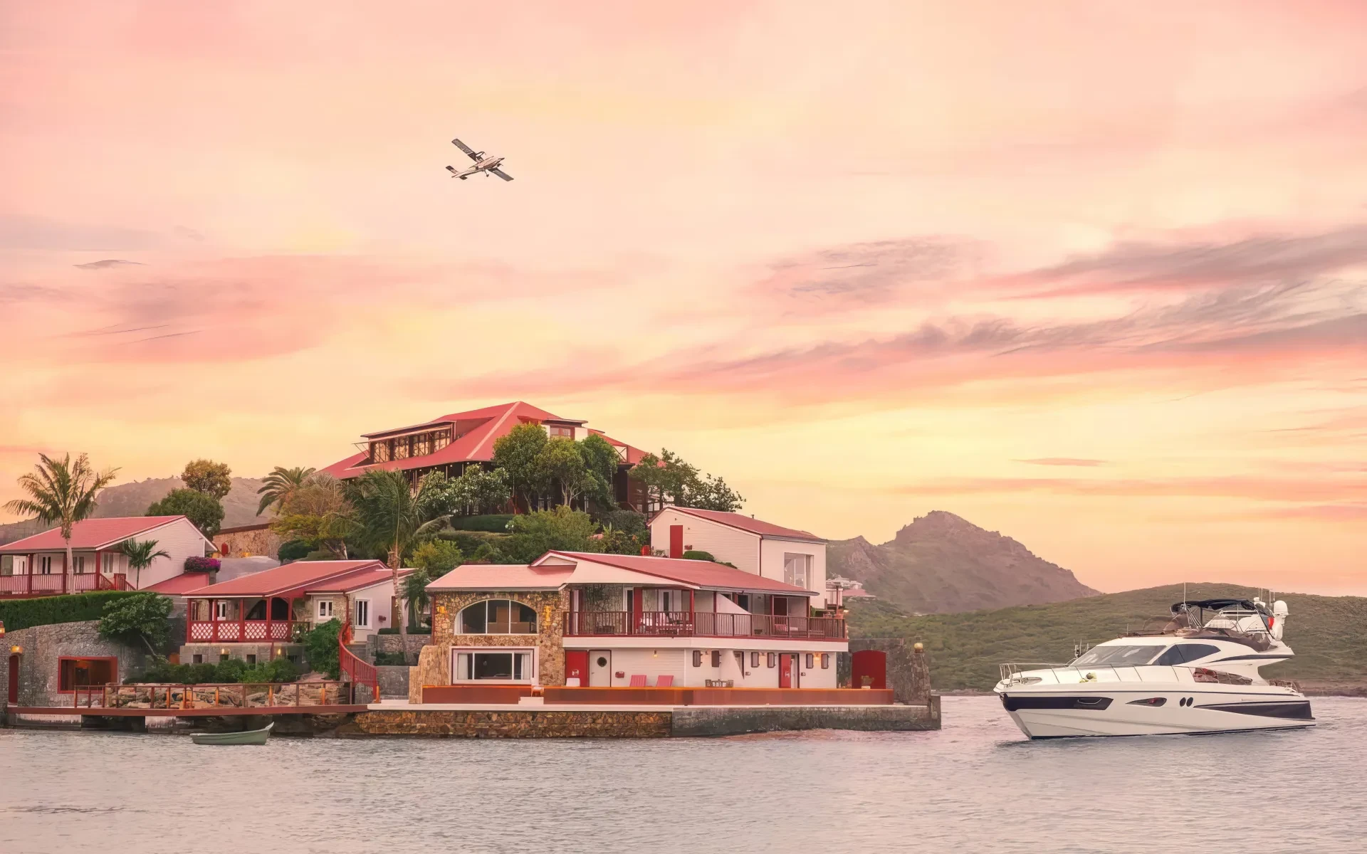 Luxurious Caribbean Resort, Eden Rock, with yacht in 2025