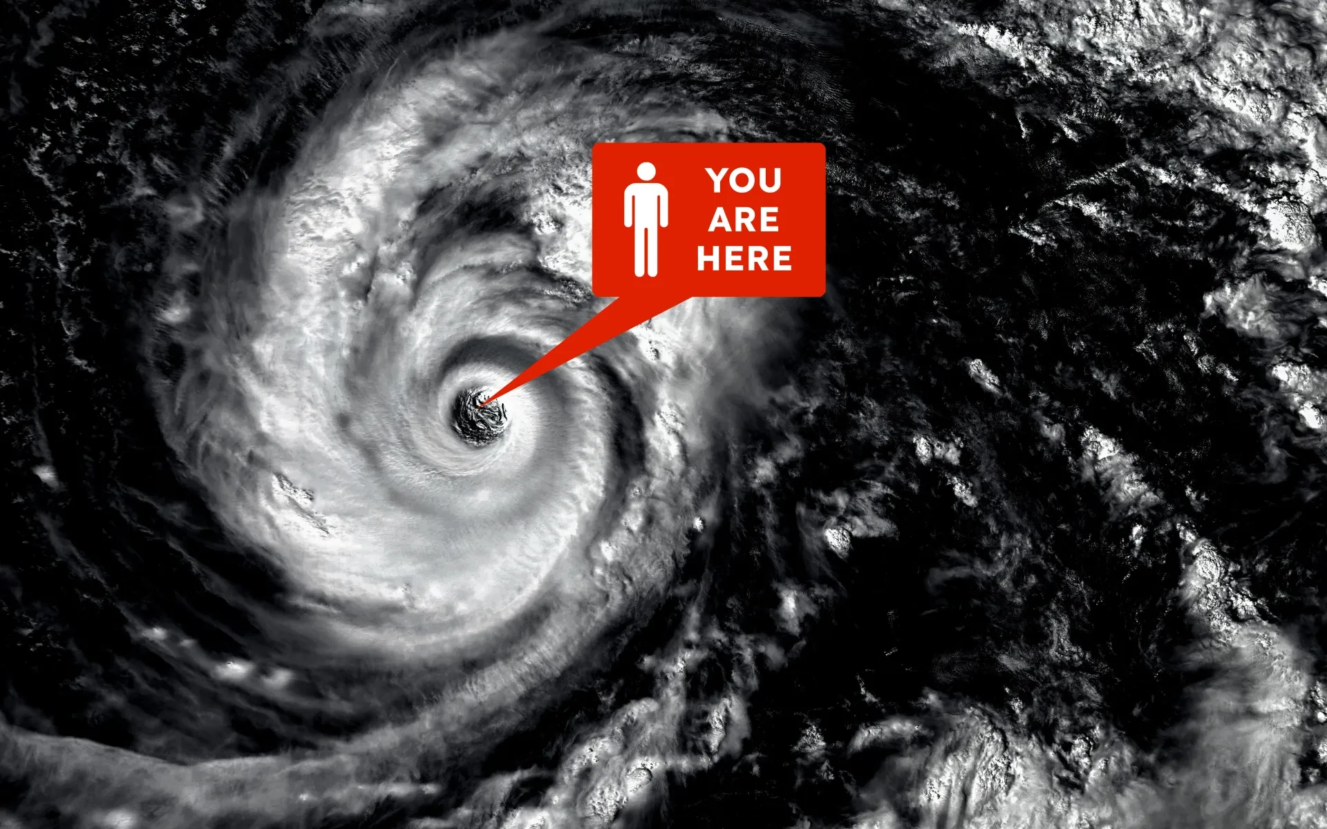 Devastating hurricane forming