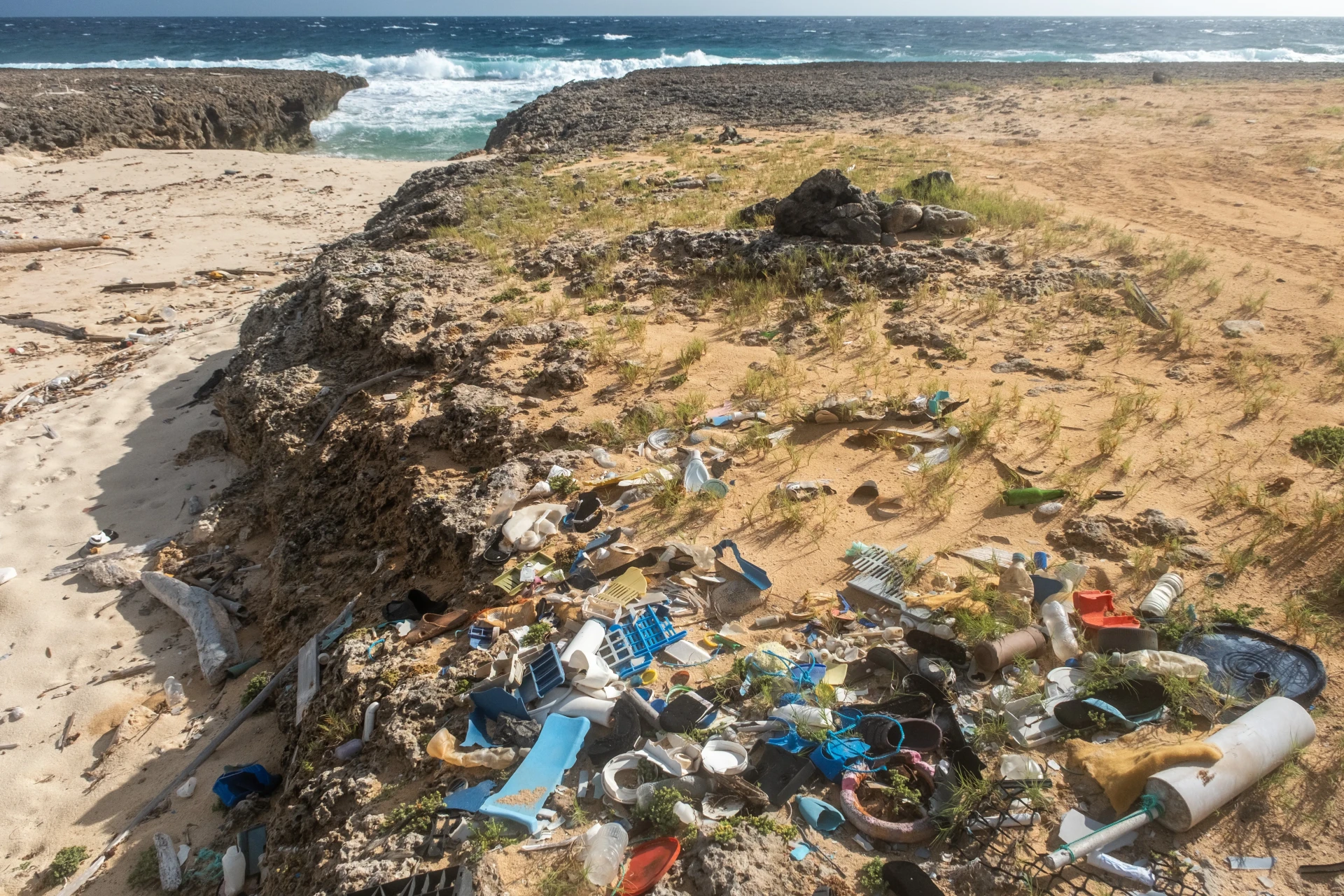 Debris at Didi Beach Aruba