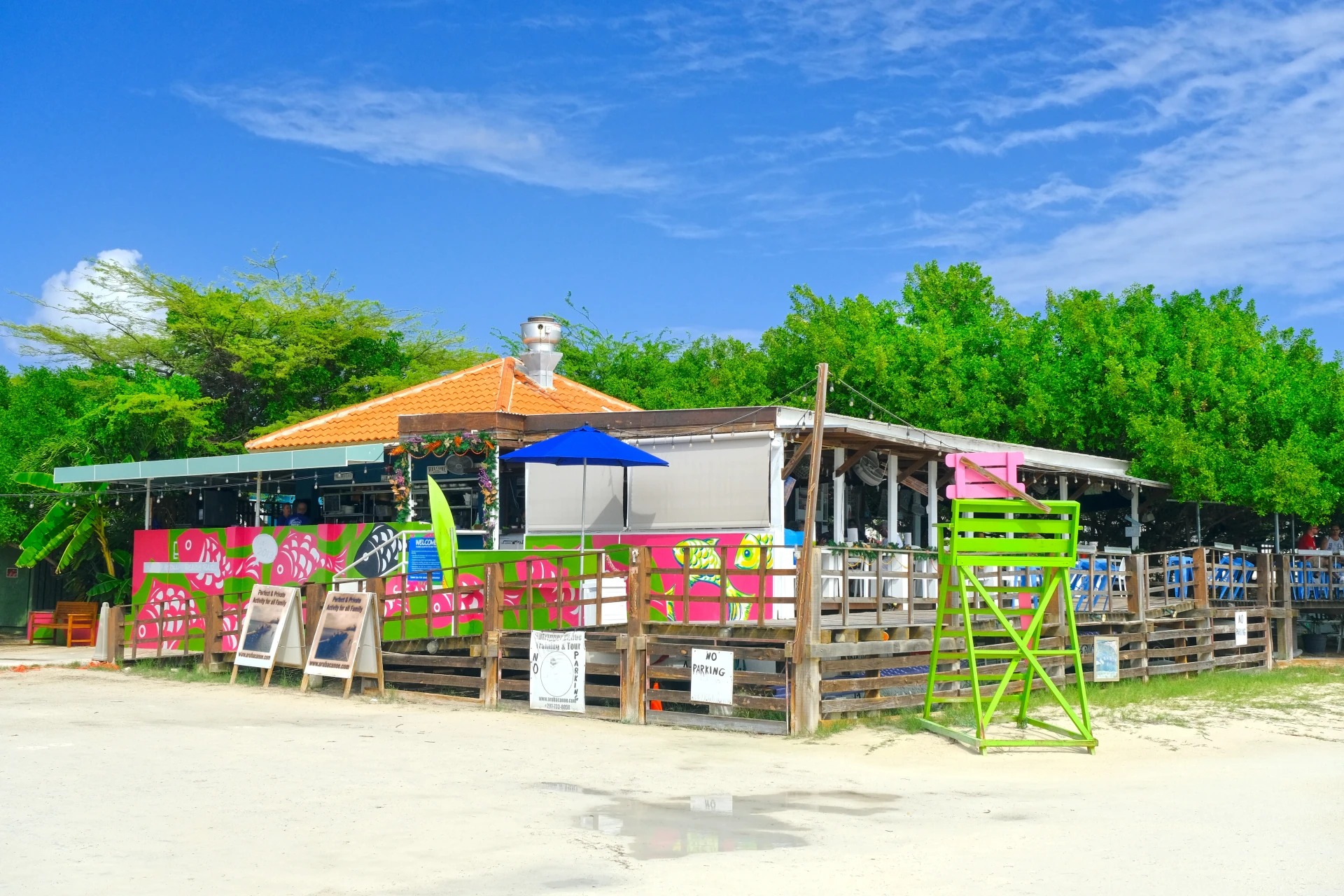 West Deck Restaurant at Governor's Bay Beach Aruba