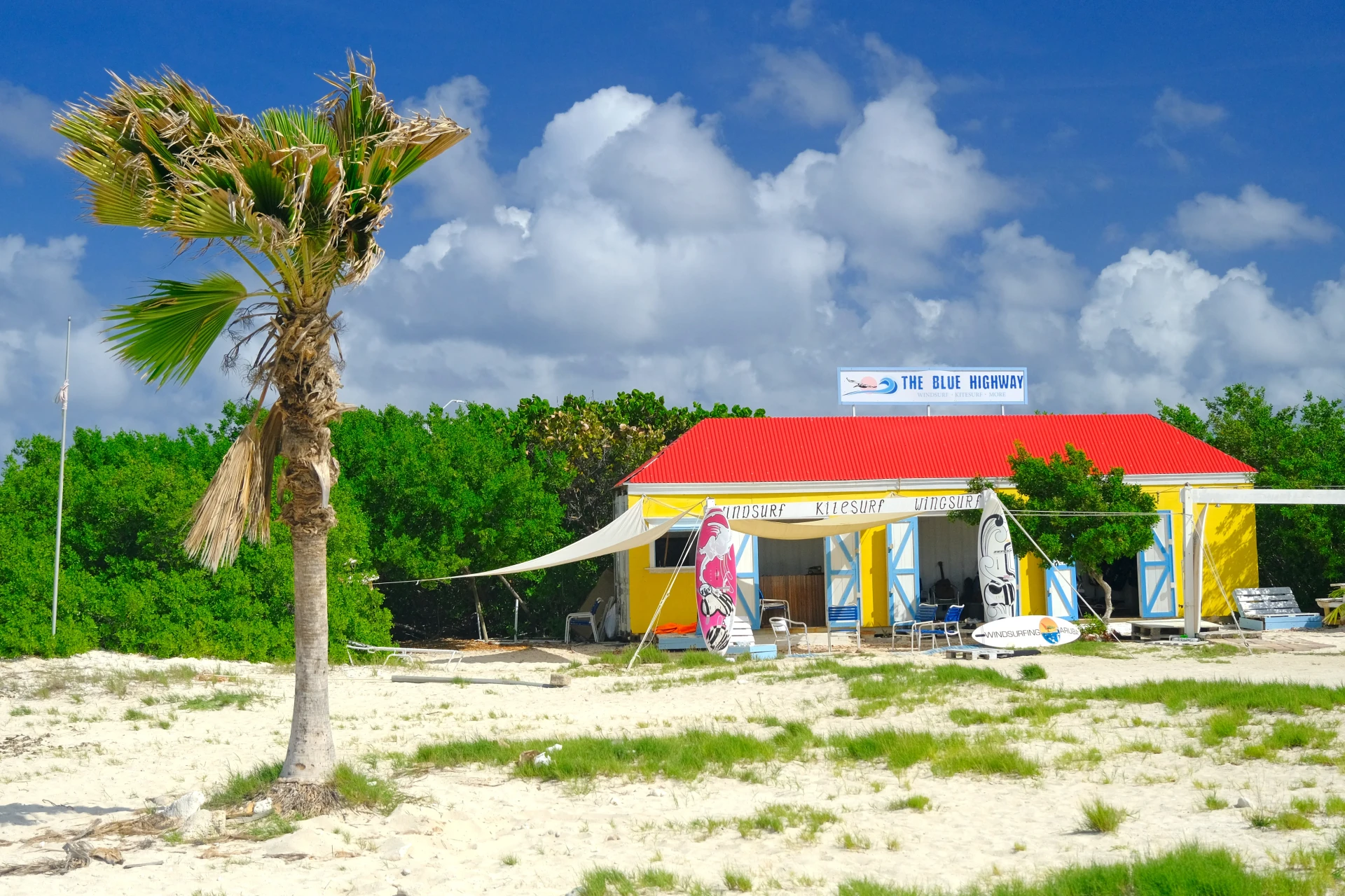 The Blue Highway Windsurfing at Hadicurari Beach Aruba