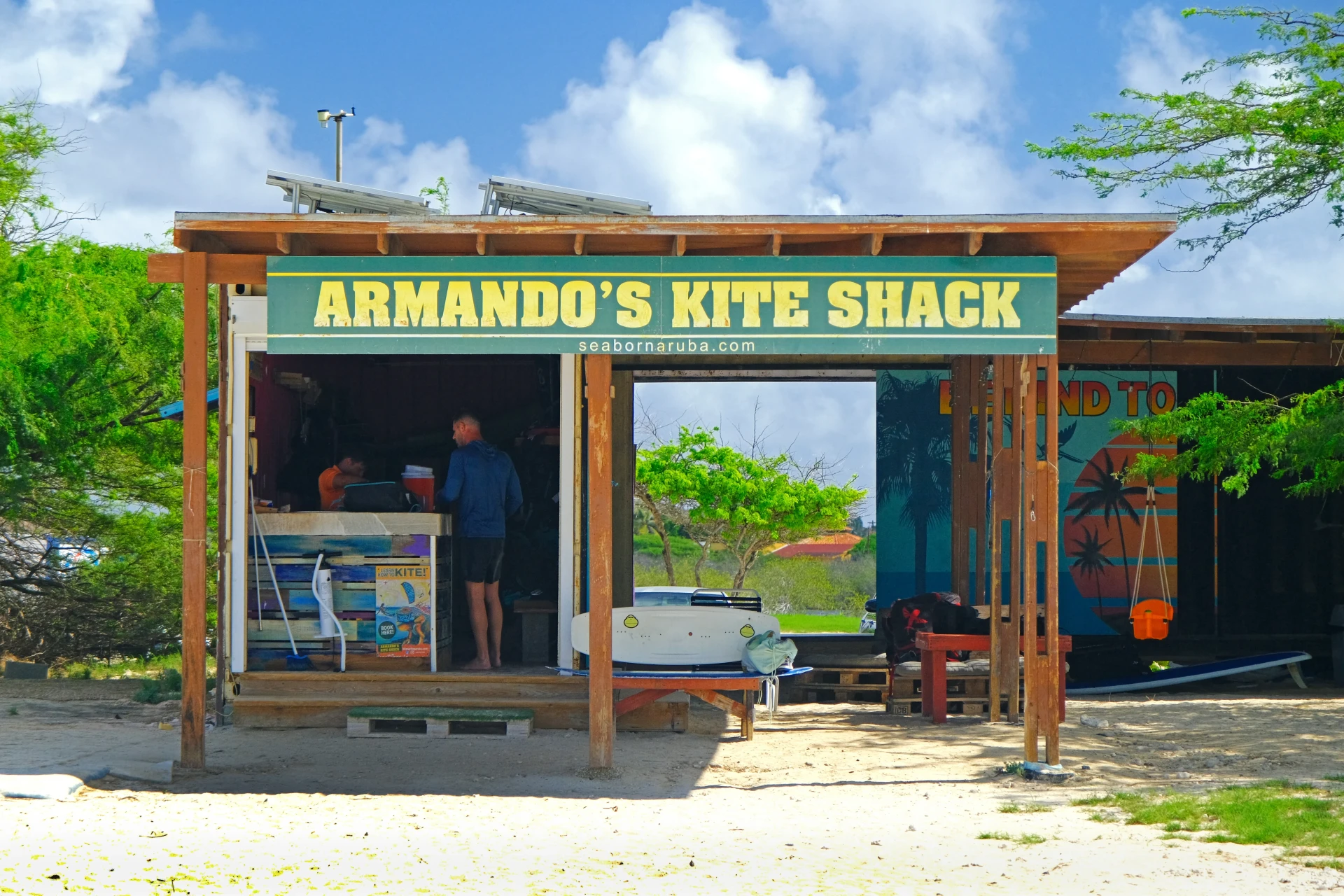Armando's Kite Shack at Hadicurari Beach Aruba