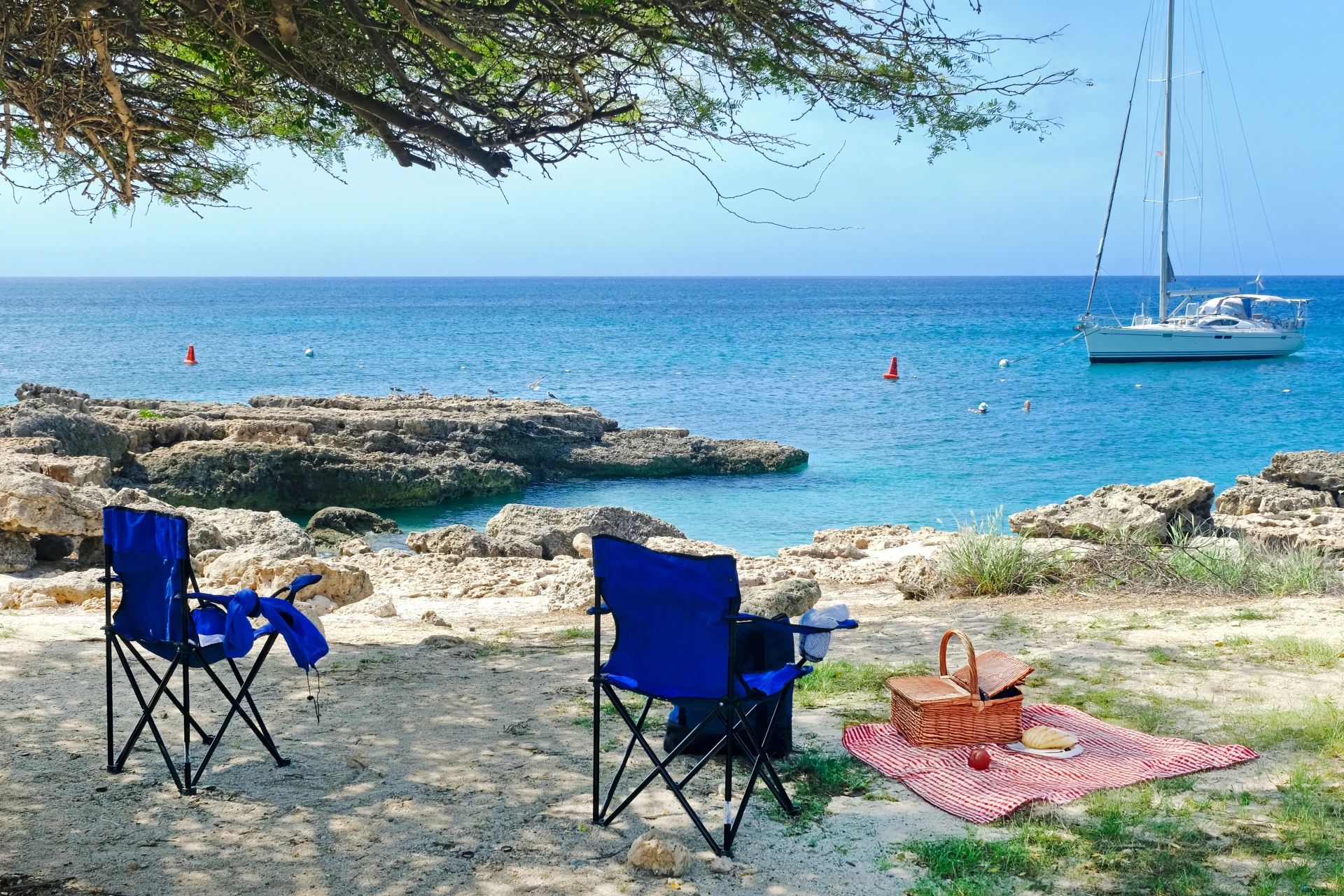 Picnic at Malmok Beach Aruba
