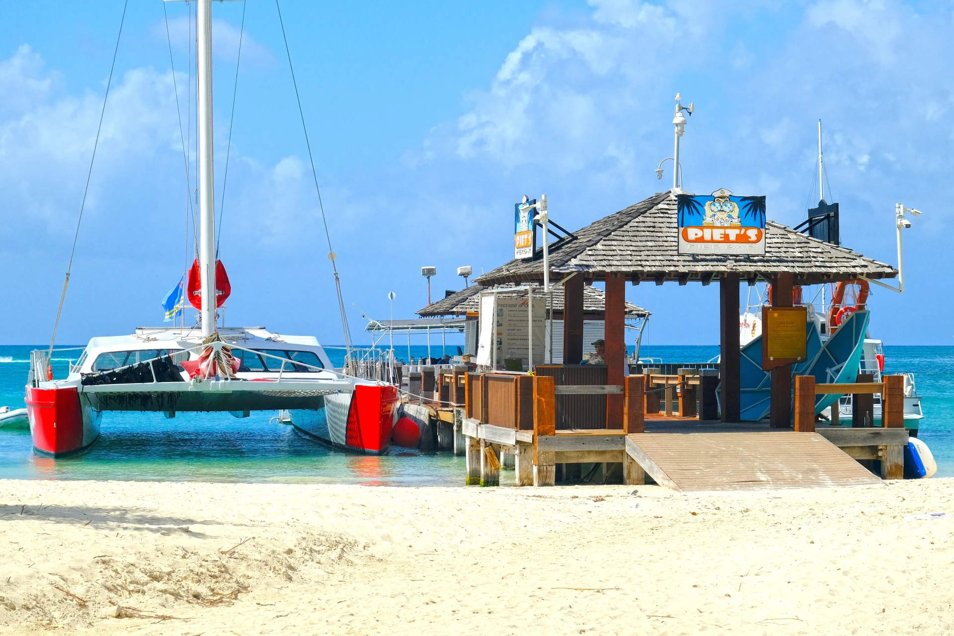Piet's Pier Bar at Palm Beach Aruba