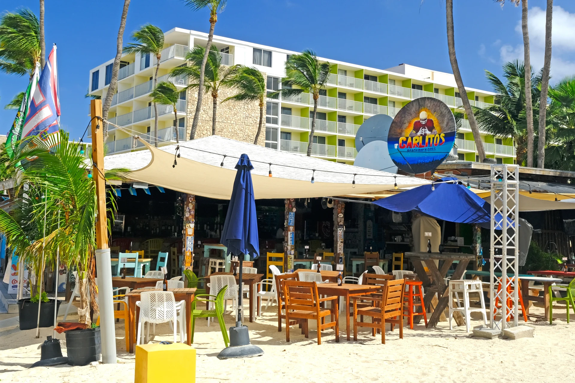 Carlitos Caribbean Sports Bar at Palm Beach Aruba