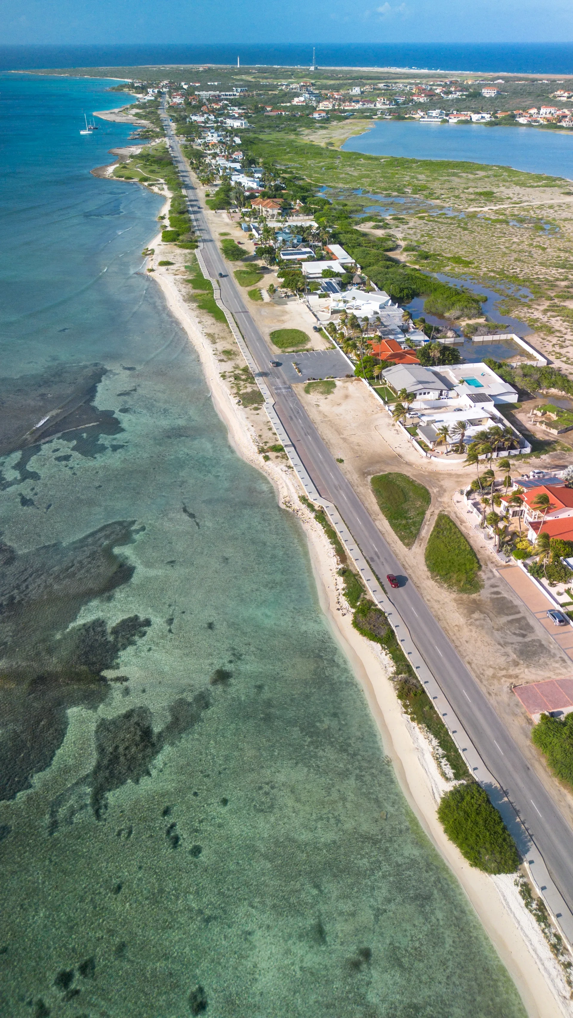 Playa de Blanca Aruba drone photo