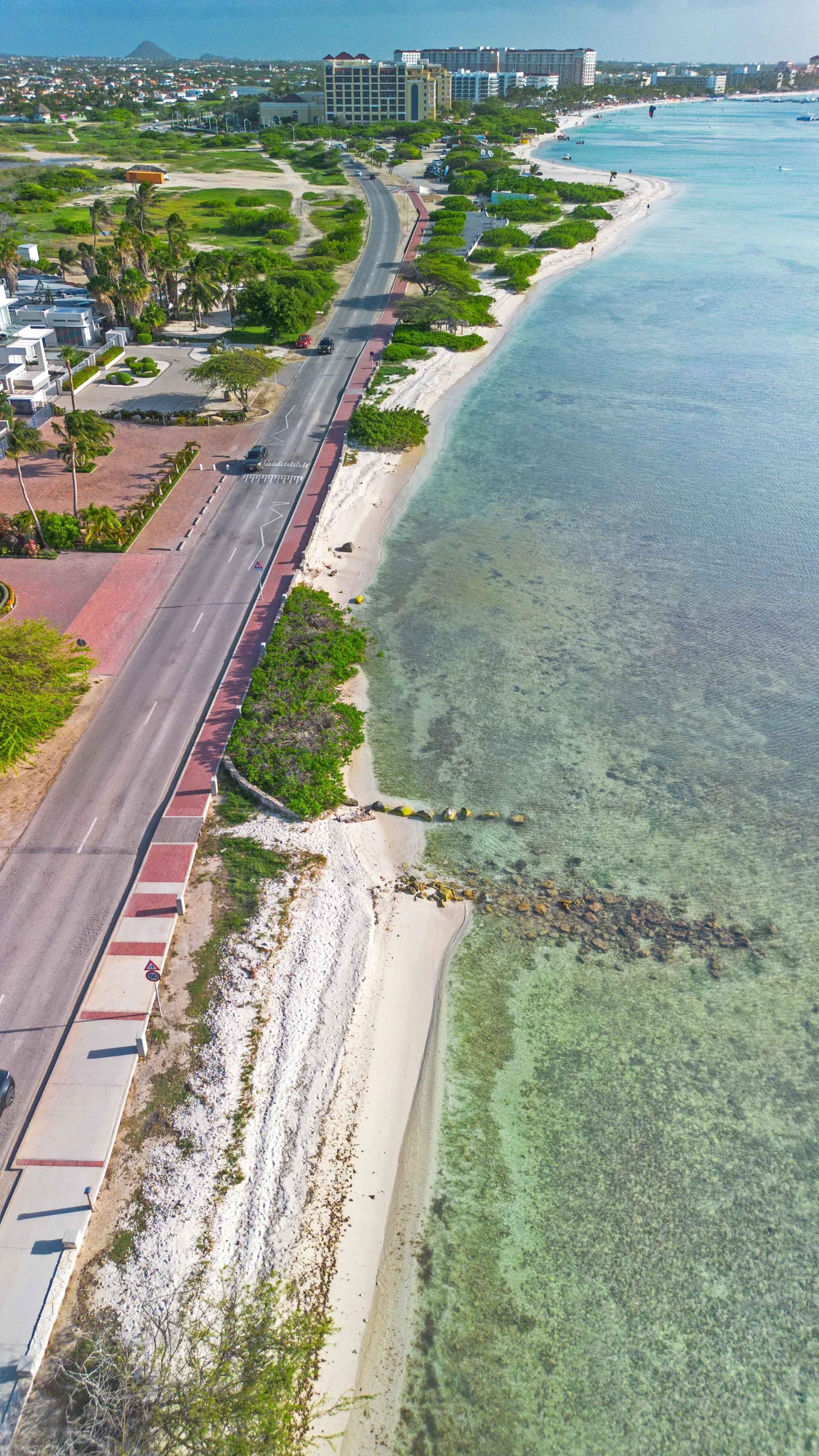 Playa de Blanca Aruba drone photo