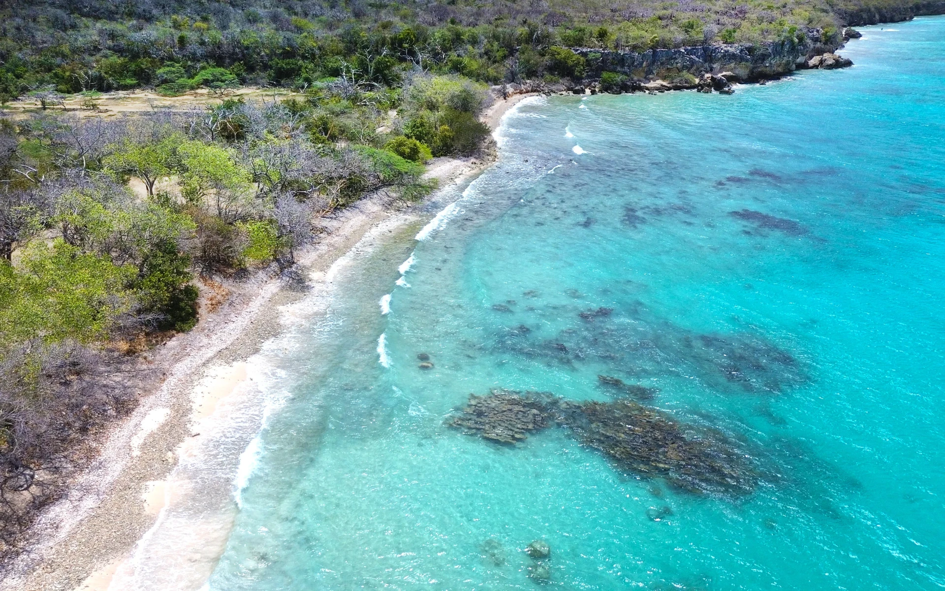 Boka Spanjo Curacao drone photo