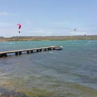 Sint Jorisbaai is a kitesurfers' paradise in Curacao
