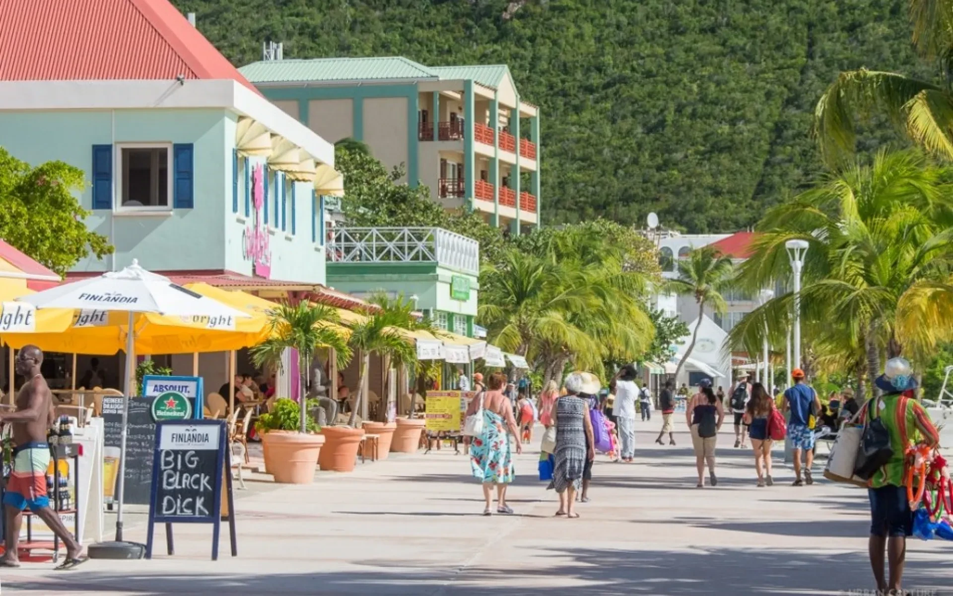 Walk down the boardwalk in Philipsburg and stop for some ice cold beer at one of the many bars.